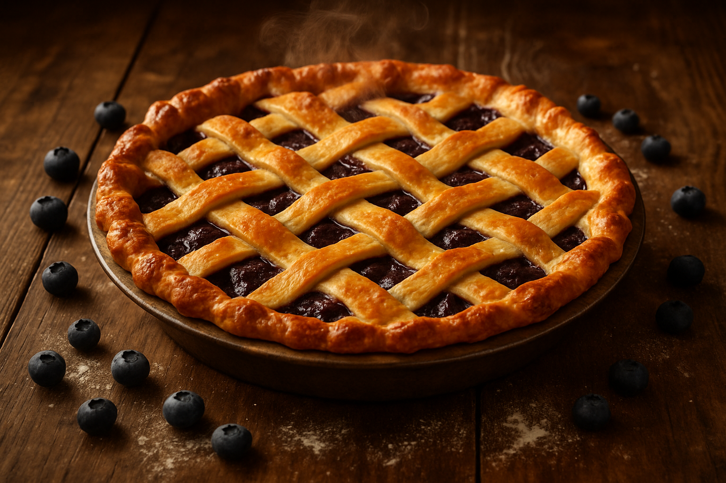 Fresh Blueberry Pie